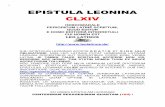 1 1 EPISTULA LEONINA CLXIV - ephemeris.alcuinus.netephemeris.alcuinus.net/leonina/EL 164.pdf · sôlum cantando instituit, sed cum eo etiam colloquitur de artibus, de litteris deque