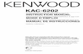 STEREO/BRIDGEABLE POWER AMPLIFIER 7 page 2 …manual.kenwood.com/files/B64-3041-00.pdf · INSTRUCTION MANUAL AMPLIFICATEUR DE PUISSANCE STEREO/COMPATIBLE 7 page 14-25 MODE D’EMPLOI
