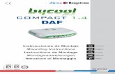 COMPACT 1.4 DAF - es.dirna.comes.dirna.com/files/dirna-manuals/1001207466.pdf · Diagnosis de averías 1001204543 Garantía 220AA10017! Advertencias! El personal instalador debe poseer