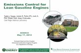 Emissions Control for Lean Gasoline Engines · 3 Managed by UT-Battelle for the U.S. Department of Energy Objectives and Relevance . Enabling lean-gasoline vehicles to meet emissions