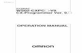 SYSMAC WS02-CXPC -V9 CX-Programmer Ver. 9 ...1177FB...OMRON CX-Programmer – Operation Manual CX-Programmer_Page (v) Application Considerations SUITABILITY FOR USE THE USER SHALL