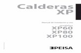 Calderas XP - climatecnica.com · Manual del Usuario 8  Calderas XP - Caracteristicas Técnicas y Dimensionales 2.02 Datos técnicos DESCRIPCIÓN Unidad XP60 XP80 XP100