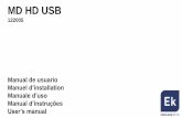 MD HD USB - Mauser · Video PID Audio PID Play Stop Gestión USB reproductor y grabador. ... en el modulador, es necesario convertir el vídeo o presentación PPT con un software