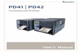 PD41 | PD42 - Honeywell Productivity and Workflow …apps.intermec.com/downloads/eps_man/935-032.pdf · ii PD41 and PD42 Commercial Printer User’s Manual Intermec Technologies Corporation
