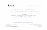 DRAFT PUBLIC SUMMARY REPORT - RSPO€¦ · PUBLIC SUMMARY REPORT INITIAL RSPO CERTIFICATION ASSESSMENT FELDA (Federal Land Development Authority) Bukit Sagu Palm Oil …