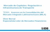 Mercado de Capitales: Regulación e Infraestructura de ...anif.co/sites/default/files/uploads/Olver Bernal - Bid.pdf · Mercado de Capitales: Regulación e Infraestructura de Transporte