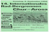 Chur-Arosa Sonntag, 4. September 1994 14. Internationales Rad-Bergrennen Chur-Arosa 33 Kilometer, 1156 m Höhendifferenz Hauptsponsoren: A\ 3 33 ... 1 INFORMATIK A G
