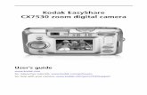 Kodak EasyShare CX7530 zoom digital EasyShare CX7530 zoom digital camera User’s guide For interactive