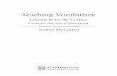 Teaching Vocabulary - Ljiljana Havran's Blog · 2 Teaching Vocabulary O’Keeffe, McCarthy, and Carter 2007). While learning up to 5,000 words is still a challenge, it represents