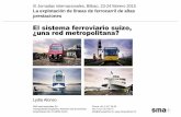 El sistema ferroviario suizo, ¿una red … · El sistema ferroviario suizo, ¿una red metropolitana?una red metropolitana? III Jornadas Internacionales, Bilbao, 23-24 febrero 2015