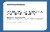 MEDICO-LEGAL GUIDELINES - Leadership in Medicine · MEDICO-LEGAL GUIDELINES NORTH CAROLINA BAR ASSOCIATION PAGE 3 UPDATED SEPTEMBER 2014 History Leading to the Proposed Revision of