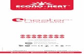 proUdly made in soUtH afriCa - Econo-Heat · Your energy-saver ECONO-HEAT™ wall panel heater is designed as an alternative to conventional bar heaters and other forms of high output