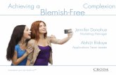 Achieving a Complexion Blemish-Free - …crodaincmktg.com/2015/S15_Eseminars/Acne/AchievingaBlemish-Free... · Achieving a Blemish-Free Complexion Jennifer Donahue Marketing Manager