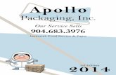 Apolloapollopackaging.com/Catalog.pdf · 20”x20”x20” 22”x22”x22” 24”x24”x24” ... Apollo Packaging, Inc. Kraft Paper Towel Rolls Kraft Paper Towel Rolls. Kraft Paper
