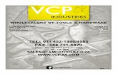 SPANNERS - LOOSE SPANNER SET (6PCE) SHIFTING SPANNER …vcp.za.com/vcp-industries-catalogue.pdf · spanners - loose spanner set (6pce) shifting spanner - pro # camco pro # camco brand