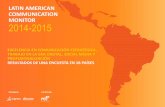 Latin American Communication Monitor (LCM) 2014-2015€¦ · latin american communication monitor 2014-2015 excelencia en comunicaciÓn estratÉgica, trabajo en la era digital, social