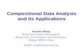 Compositional Data Analysis and Its Applicationscedric.cnam.fr/~saporta/compositional data analysis-1.pdf · Compositional Data Analysis and Its Applications Huiwen Wang School of