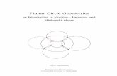 an Introduction to Moebius–, Laguerre– and Minkowski…ehartmann/circlegeom.pdf · Planar Circle Geometries an Introduction to Moebius–, Laguerre– and Minkowski–planes Erich