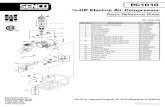 Parts Reference Guide - senco.com · PC1010 • Revisado 18 de Agosto 2015 (Reemplaza 5/14/2012) Compresor De Aire Eléctrico ½ HP Guía de referencia de piezasde repuesto PC1010