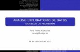 ANALISIS EXPLORATORIO DE DATOS - MODELOS DE …eio.usc.es/eipc1/base/BASEMASTER/FORMULARIOS-PHP/MATERIALE… · Ana P´erez Gonza´lez ANALISIS EXPLORATORIO DE DATOS. Modelos de regresi´on