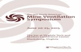The 15th North American Mine Ventilation Symposium · 10:40-11:00 STUDY OF VENTILATION IN THE MINE CERRO LINDO CIA. ... 8 The 15th North American Mine Ventilation Symposium ... The