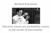 Richard Feynman - Santa Rosa Junior Collegelwillia2/lovon43/43ch41p1.pdf · Richard Feynman: Electron waves are probability waves in the ocean of uncertainty.