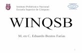 M. en C. Eduardo Bustos Farías - uchile.clusers.dcc.uchile.cl/~nbaloian/DSS-DCC/Esp/4_1_WINQSB.pdf · 3 WinQSB Installation Instructions 1. Create a folder (directory) named WinQSB