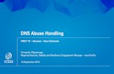 DNS Abuse Handling - first.org · | 4 Ensuring the Security, Stability and Resiliency (SSR) of the DNS Ecosystem •Engage actively with security, operations, and public safety communities