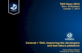 Ceneval + TAO, improving the developers and test takers plataform · Ceneval + TAO, improving the developers and test takers plataform César Chávez Álvarez Francisco M. Otero Flores