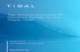 Tidal Workload Automation 6.3.3 HP Operations Manager … · This guide describes the installation, configuration, and usage of the HP Operations Manager for Unix ... by normal operation