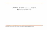 AWS SDK para · El AWS SDK for .NET facilita a los desarrolladores de Windows la creación de aplicaciones de .NET que aprovechen la rentabilidad, escalabilidad y fiabilidad de servicios