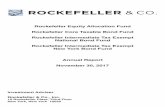 Rockefeller Equity Allocation Fund Rockefeller Core ...rockefellerfunds.com/media/pdfs/RF_Annual.pdf · Rockefeller Equity Allocation Fund (the “Fund”) returned 26.54% (net),