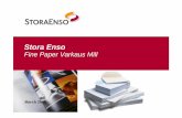 Fine Paper Varkaus, esittely eng.ppt [Read-Only] - UEFforest.uef.fi/~karenlam/petri/pulppaper/Varkaus/Fine Paper Varkaus.pdf · Stora Enso Fine Paper Varkaus Mill March 2009. 2 ...