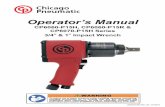 Operator’s Manual - Chicago Pneumaticetools.cp.com/cpvscatalogue/files/2050554393.pdf · Operator’s Manual CP6060-P15H, CP6060-P15R & CP6070-P15H Series 3/4 & 1 Impact Wrench
