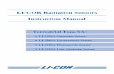 LI-COR Radiation Sensors Instruction Manualweb.mit.edu/course/1/1.75/www/FieldTrips/LiCorManual.pdf · LI-COR Radiation Sensors Instruction Manual Terrestrial Type SA: LI-190SA Quantum