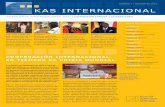 KAS INTERNACIONAL 3/2010 · El primer seminario germano-africano de periodistas de la KAS se realizó durante la Copa Mundial de ... precisamente en el marco del trabajo internacional