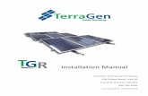 Installation Manual - TerraGen Solar · Installation Manual TerraGen Environmental Group 51b Caldari Road, Unit 16 Concord, Ontario, L4K 4G3 905-760-1000 Last updated: 23/03/2016