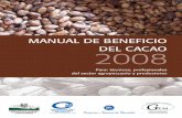 MANUAL DE BENEFICIO DEL CACAO 2008 - … · Antioquia, por el patrocinio del estudio que originó la preparación de este manual. ... conjugadas con climas y suelos de aptitud sin