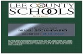 LEE COUNTY SCHOOLS NIVEL SECUNDARIO 2018 … · Materias de nivel secundario abiertas a estudiantes de la escuela media ... Objetivos del Plan de Educación Individualizado (IEP,