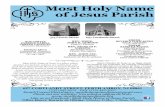 Most Holy Name of Jesus Parishmostholynameofjesus.org/wp-content/uploads/511329... · terrenal de los judíos que los librará de la ocupación romana. No comprenden todavía, ni