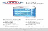 Y727 fly killer - polar-refrigerator.com manual (eazyzap... · Matamoscas Manual de instrucciones Electrocutor de insectos Manual de instruções Flugdödare Bruksanvisning Elektrisk