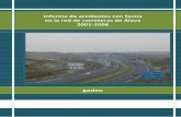 Informe de accidentes con fauna en la red de carreteras de … · 2013-08-23 · Informe de accidentes con fauna en la red de ... medio natural era moderado porque eran de reducidas