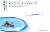 P11 RK 500-1 RANDO USER GUIDE Couv - Amazon …userguides.tribord.s3.amazonaws.com/...kayak-rk500... · Description of the kayak You have purchased a TRIBORD kayak. This manual will