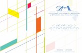 Catalogo EAP 2015-16 18 Abril 16 - Escuela de Artes ...€¦ · Declaración de concentración mayor y menor 114 ... Cambio de nota 120 Incompletos o calificaciones provisionales