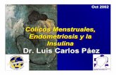 Cólicos Menstruales, Endometriosis y la Insulina Dr. …in-endo.com/wp-content/.../09/...INSULINA-Oct-2002.pdf · sensibilidad en la membrana celular a la insulina La insulina controla