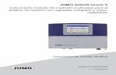 JUMO AQUIS touch S 20258100T92Z003K000 V1.01/ES/00609296 JUMO AQUIS touch S Instrumento modular de medición multicanal para el análisis de líquidos con regulador integrado y video-