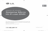 MANUAL DE USUARIO Sistema Micro Hi-Fi con DVD · El símbolo del rayo con punta de flecha dentro de un triángulo ... 42 Mantenimiento 42 – Manejo de la unidad 42 – Notas en los