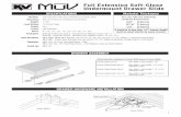 Full Extension Soft-Close Undermount Drawer Slide · MUV-RBP Plastic Rear Brackets (for use with 9",10",12" Slides). 8 Brackets (4 Right Hand, 4 Left Hand). ... Full Extension Soft-Close