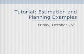Tutorial: Estimation and Planning Examples · Overview Task Integration Example Pert/CPM Graph Gantt Chart COCOMO Quick SDL refresher