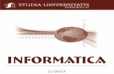 Informatica 2 2008 - Babeș-Bolyai University · YEAR Volume 58 (LVIII) 2013 MONTH JUNE ISSUE 2 S T U D I A UNIVERSITATIS BABEŞ-BOLYAI INFORMATICA 2 EDITORIAL OFFICE: M. Kogălniceanu